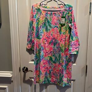 3/4 length sleeve Lilly Pulitzer “Sophie dress”. Size Lg. New with tags